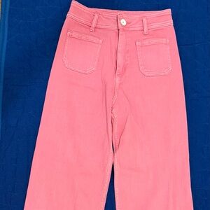 Miou Muse Pink Wide Leg Jeans